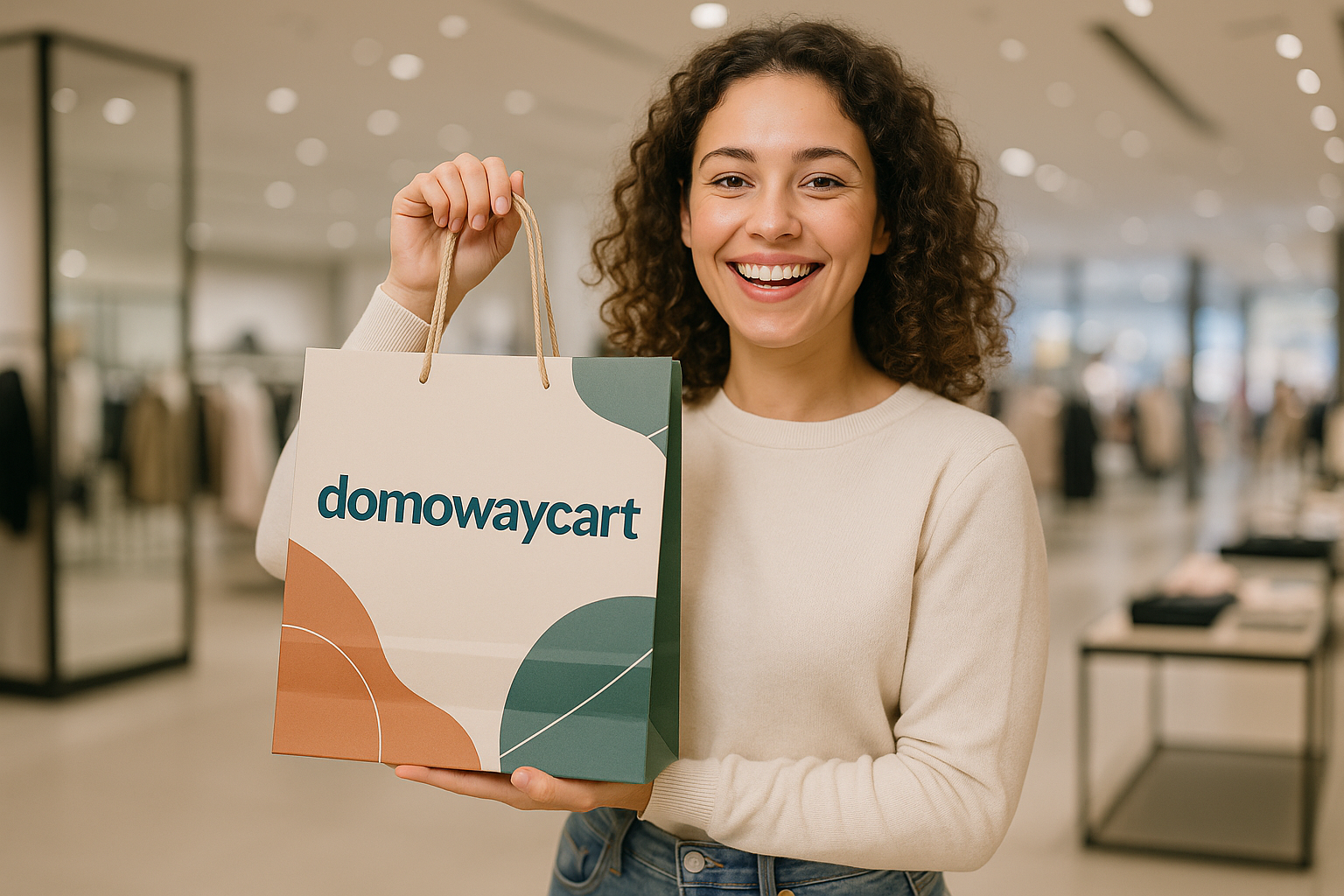 customer purchased our product our name is printed on purchasing bag name is domowaycart