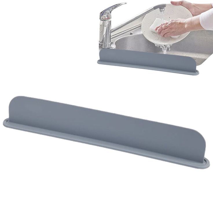 Sink Edge Water Guard Silicone Splash Backsplash Reusable Water Splash Protector